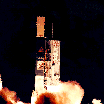 COBE Delta rocket liftoff