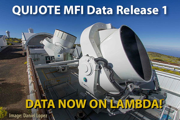 QUIJOTE Data Released on LAMBDA