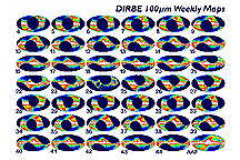 DIRBE Weekly Sky Maps