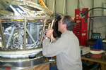 Steve working on telescope