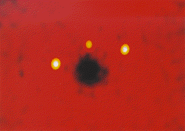 Ryle
Telescope image of a dip in the microwave background radiation