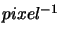 $pixel^{-1}$